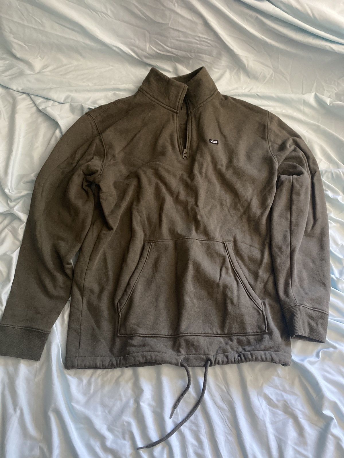 Vans Vans olive collared zip sweatshirt Size US L / EU 52-54 / 3 - 1 Thumbnail