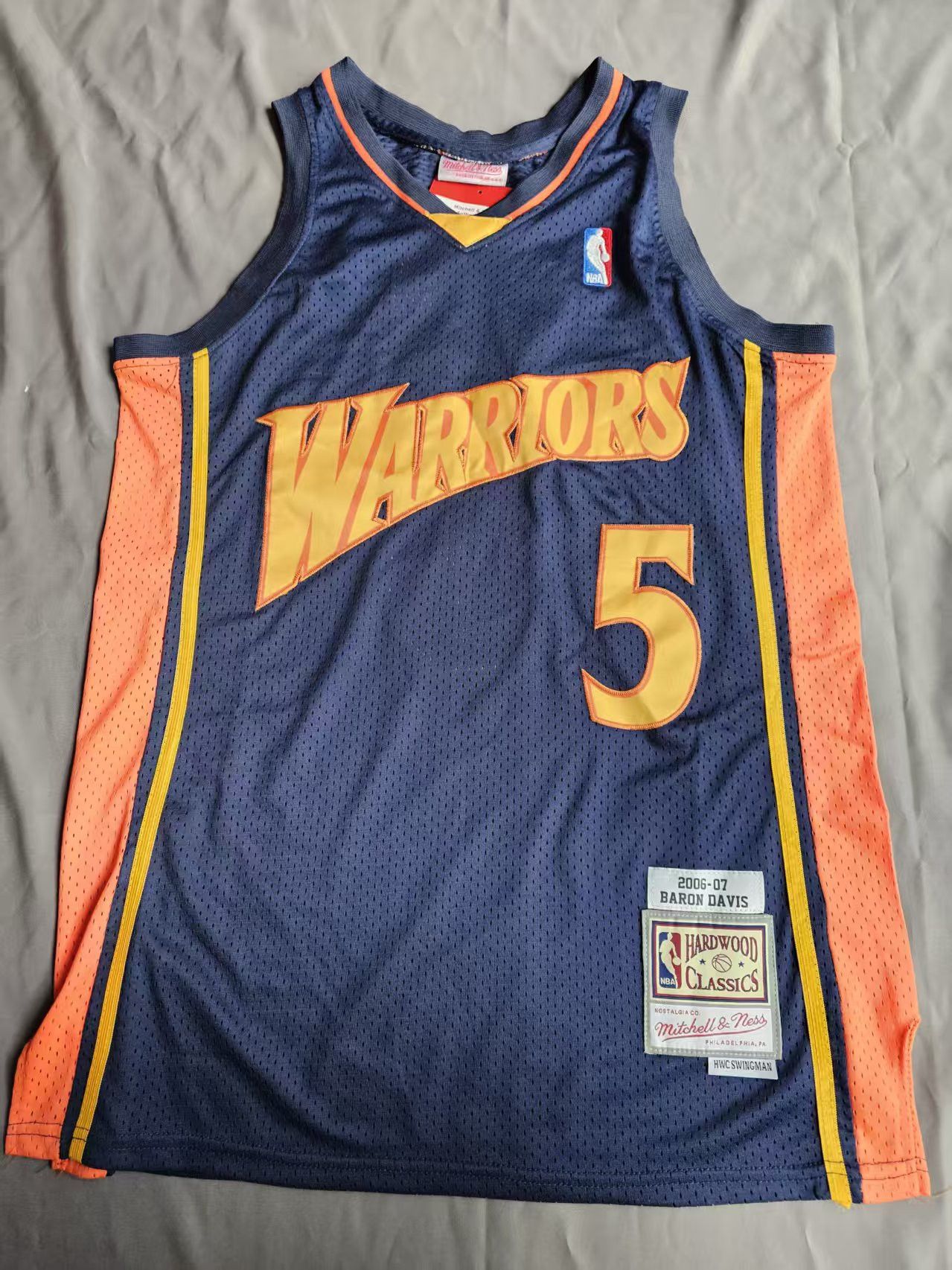 NBA #5 Baron Davis Jersey Golden State Warriors 2006 07 Size US XXL / EU 58 / 5 - 2 Thumbnail