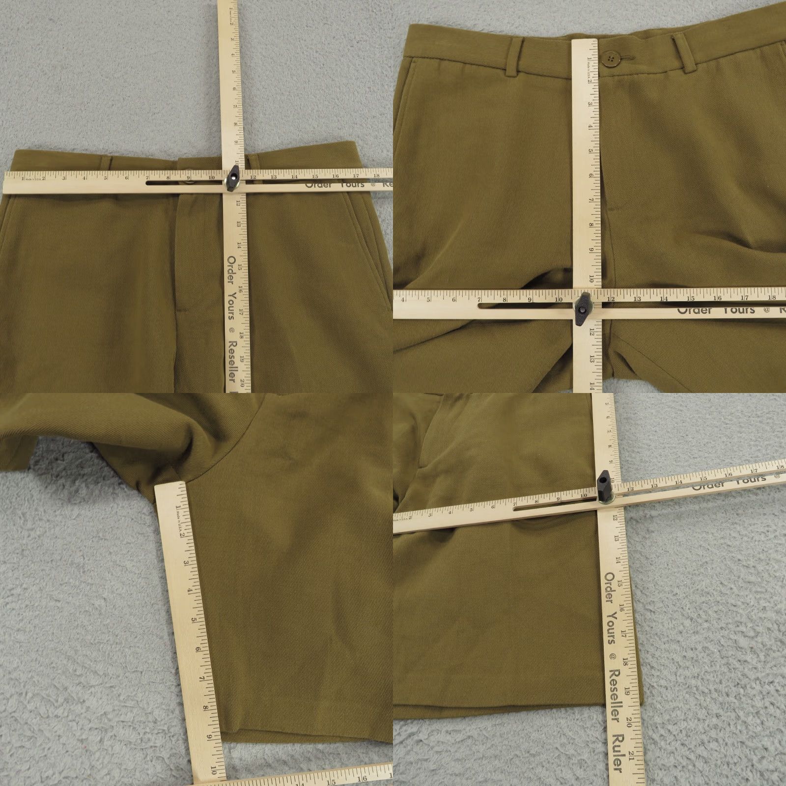 Sandro Sandro Paris Shorts Mens 34 (44) Camel Brown Cotton Twill Designer Chino 9" Andy Size US 44 / EU 60 - 9 Thumbnail