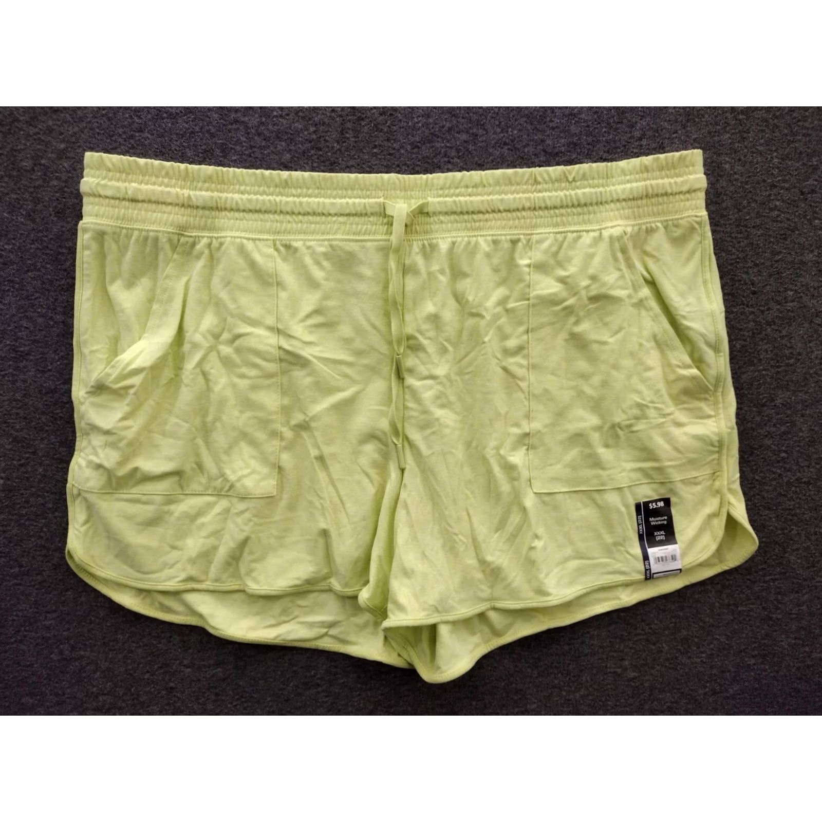 Athletic Works Athletic Works Yellow Performance Shorts Women 3XL Pockets Moisture Wicking Elastic Drawstring Relaxed Gym Shirts? Size 40" / US 18 - 2 Thumbnail