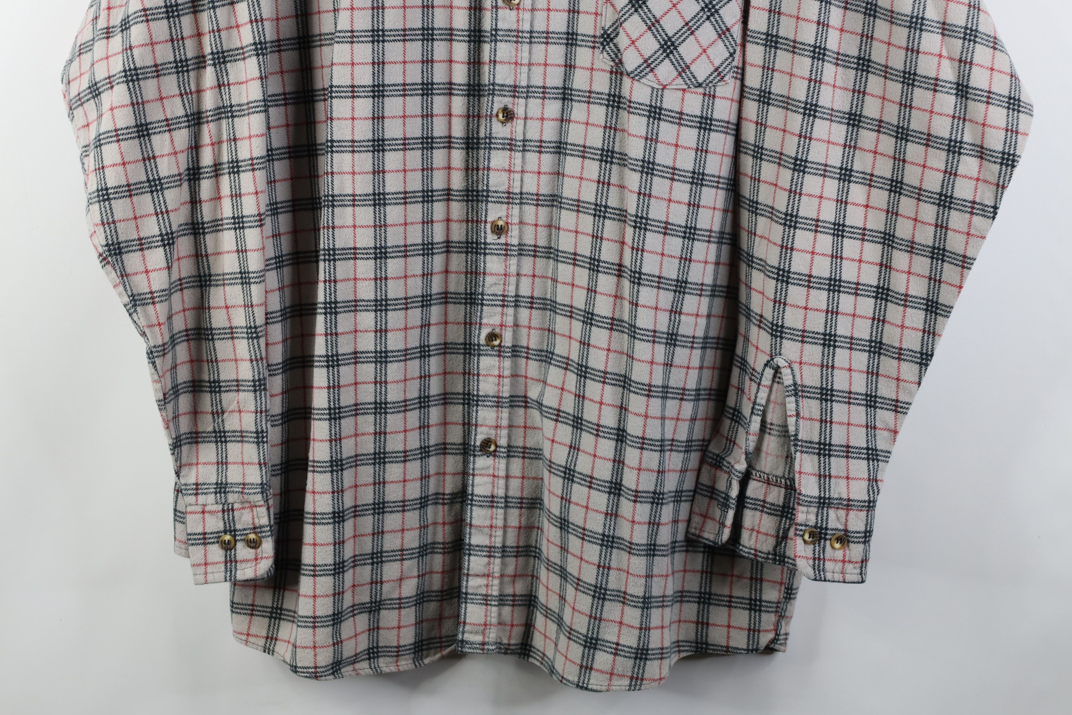 Vintage Vintage 90s Streetwear Collared Button Shirt Plaid Cotton Size US XL / EU 56 / 4 - 3 Thumbnail