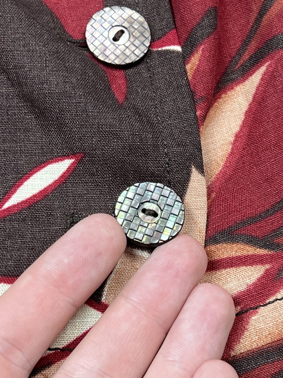 Max Mara Max Mara Floral Patter Linen Blazer (Y0426) Size L / US 10 / IT 46 - 4 Thumbnail