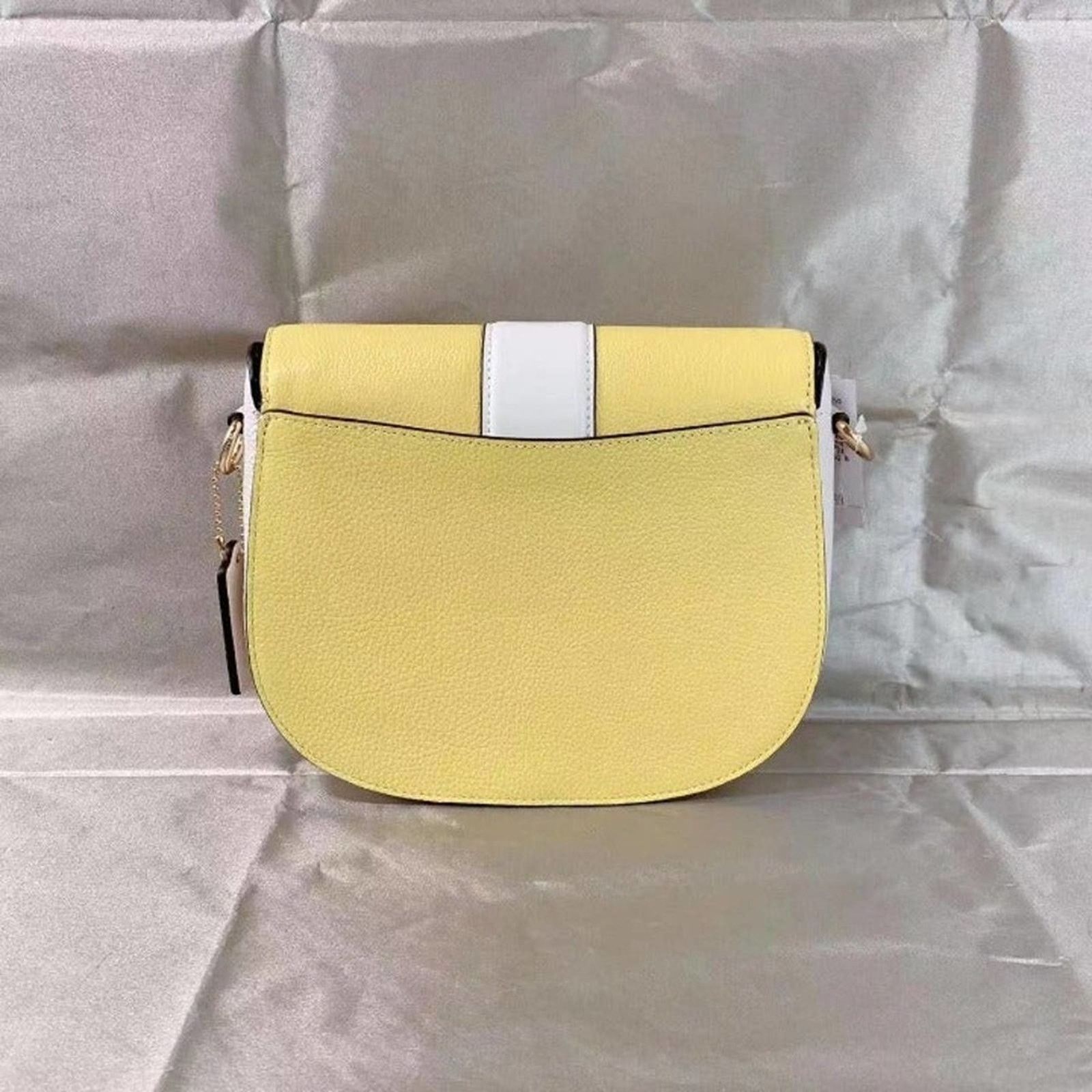 Coach COACH C8296 GEORGIE SADDLE BAG IN COLORBLOCK GOLD YELLOW Size ONE SIZE - 3 Thumbnail
