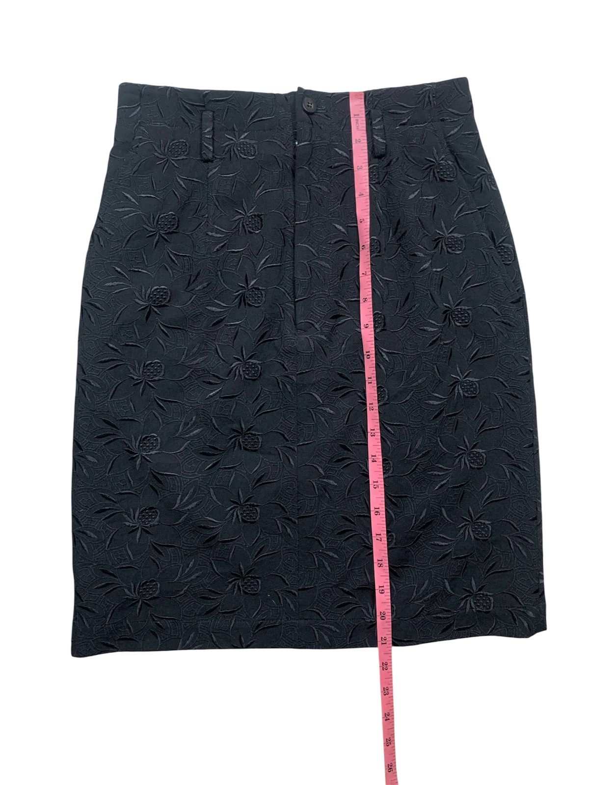 Tricot Comme des Garcons 80s tricot COMME des GARCONS thigt skirt with embroidery Size 26" / US 2 / IT 38 - 4 Thumbnail