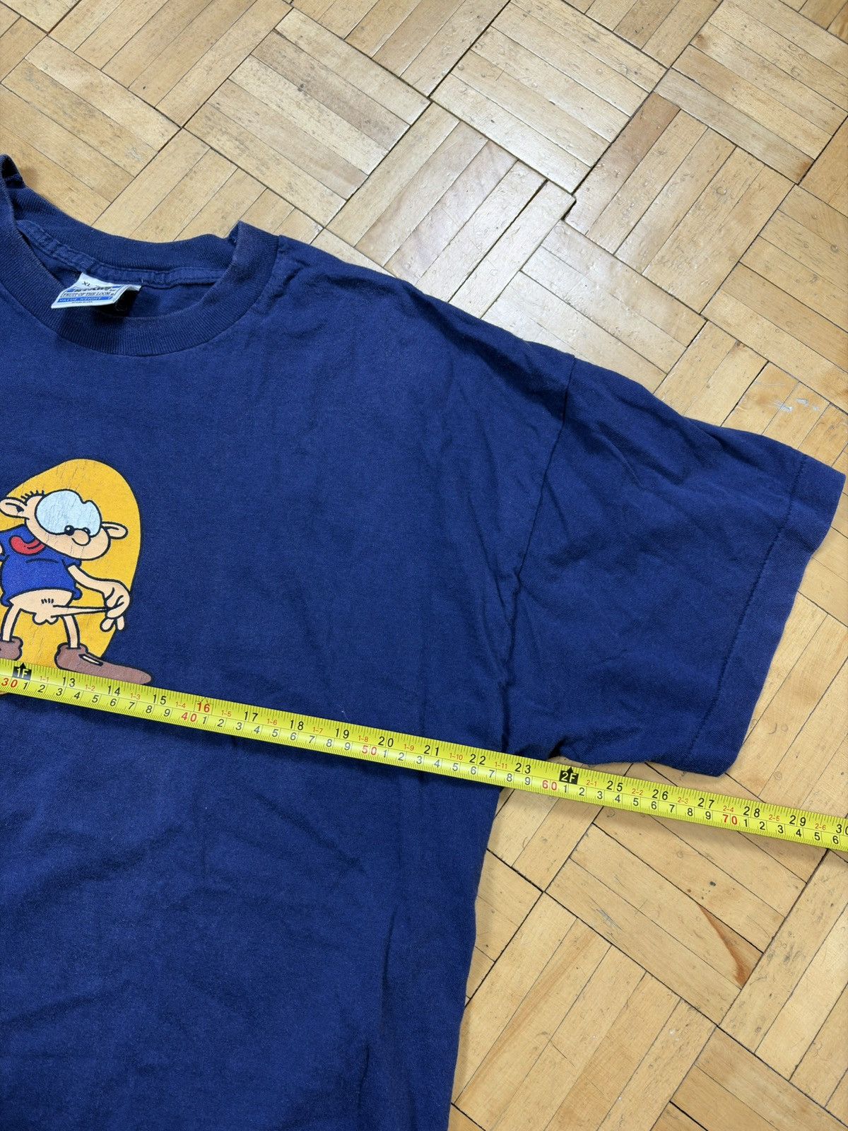 Vintage Pitt Parry Art 90s Navy Screen Stars Vintage T-Shirt XL Size US XL / EU 56 / 4 - 6 Thumbnail