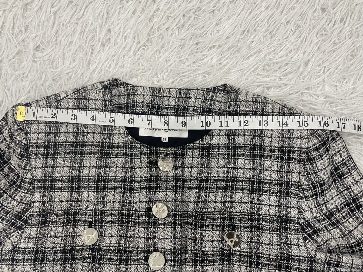 Yves Saint Laurent Checkered YSL Yves Saint Laurent Jacket Made in Japan Size XS / US 0-2 / IT 36-38 - 9 Thumbnail