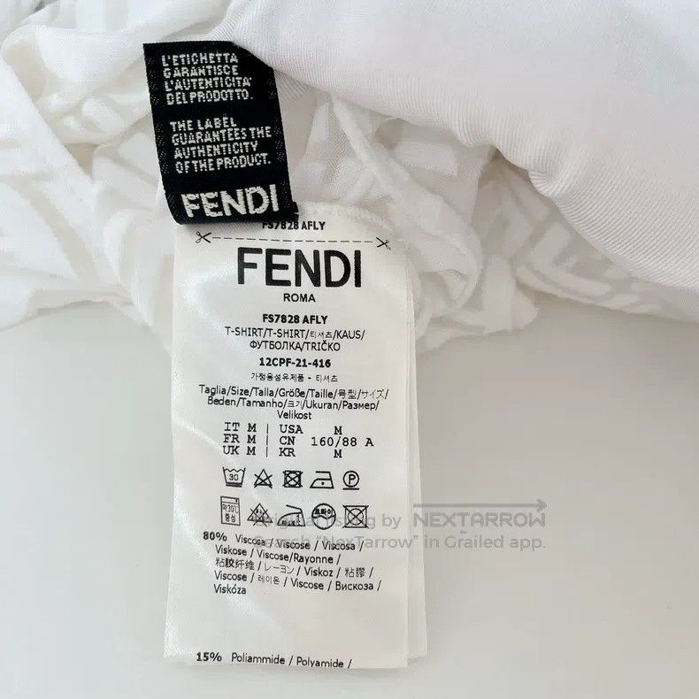 Fendi Fendi White monogram jumpsuit Size M / US 6-8 / IT 42-44 - 7 Thumbnail