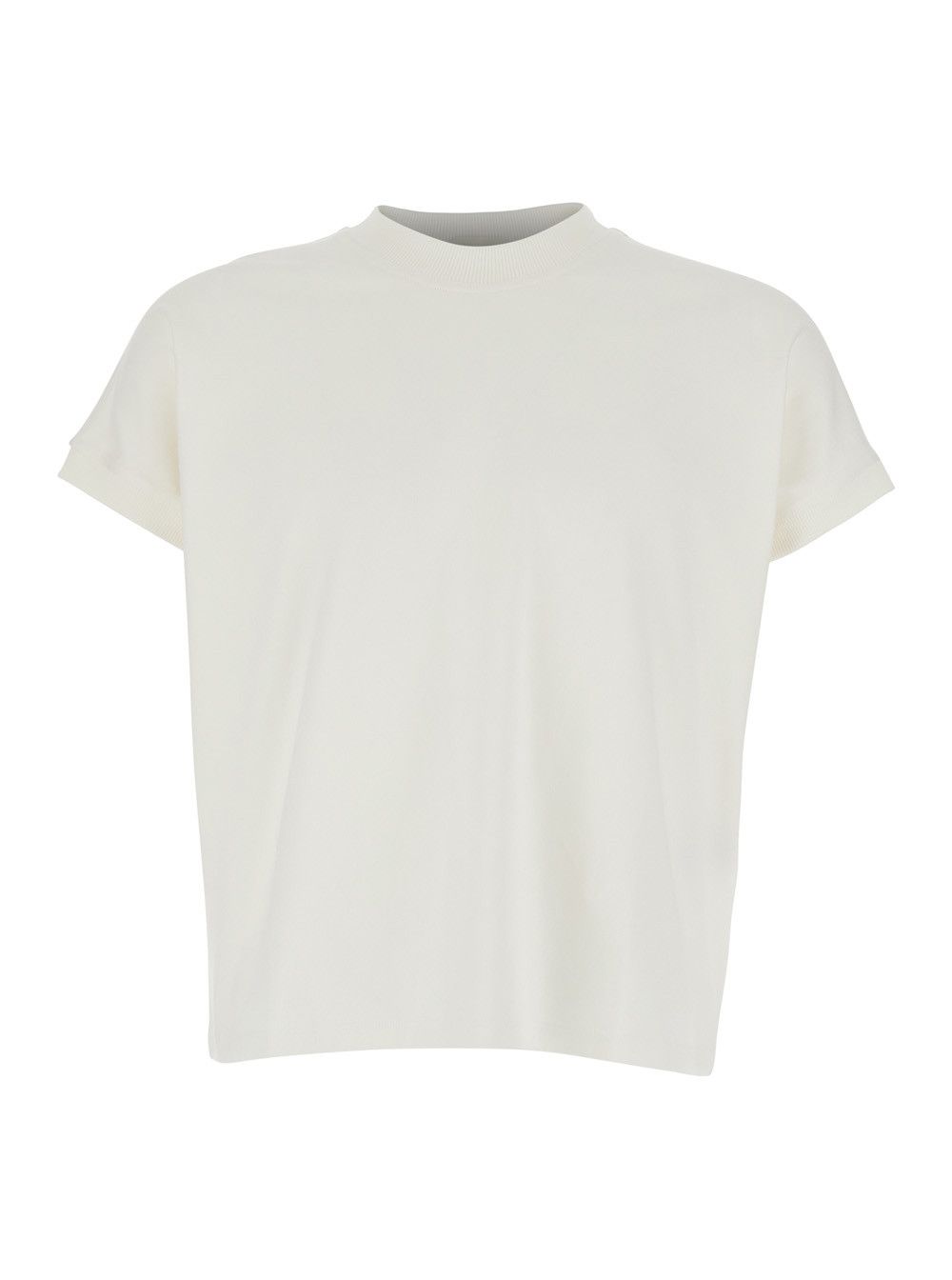 Versace White T-Shirt with logo lettering with Medusa on the back in Cotton for Women Size US XL / EU 56 / 4 - 1 Thumbnail