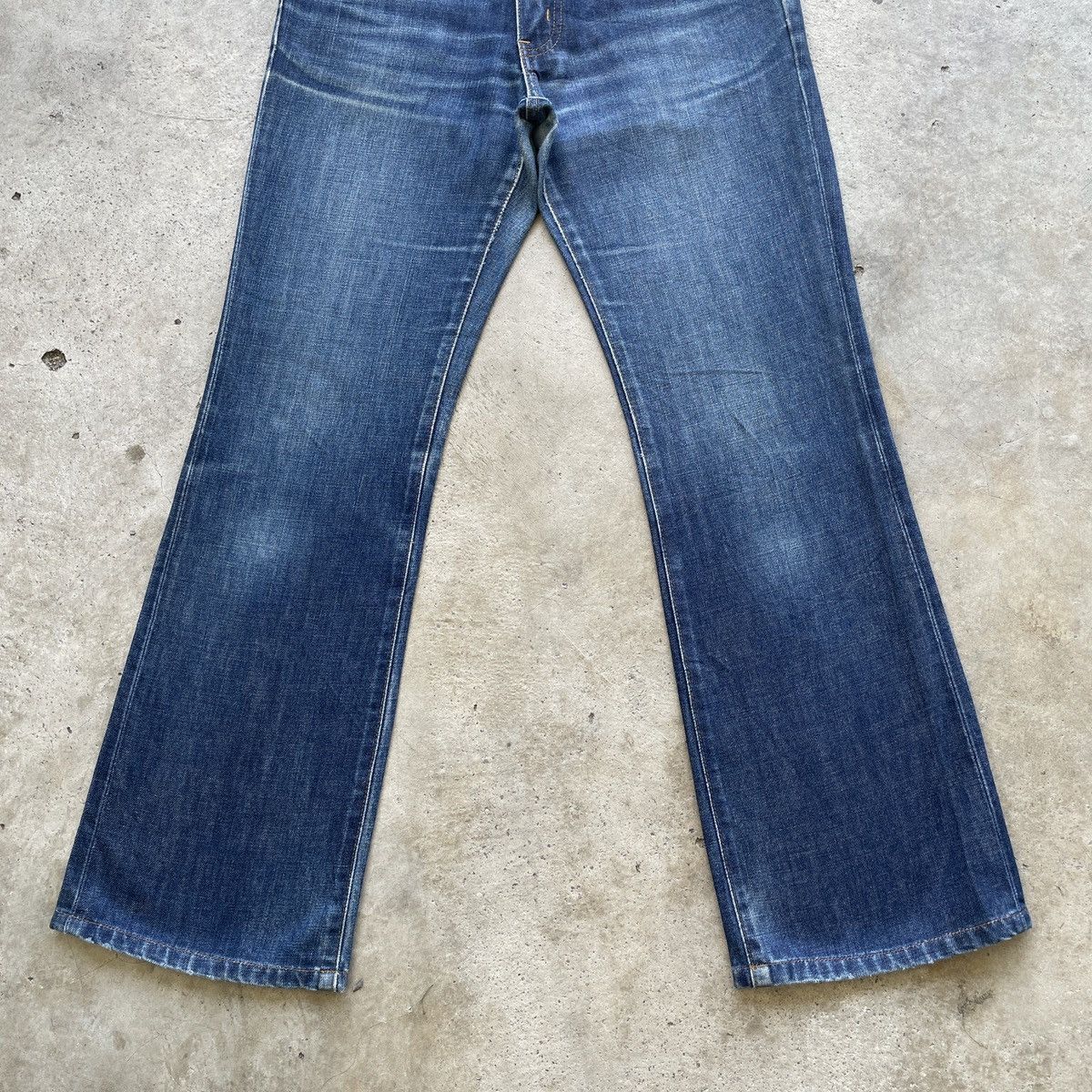 Japanese Brand W29 Vintage Edwin 503 Faded BOOTCUT Jeans FLARE Pants Denim Size US 29 - 4 Thumbnail