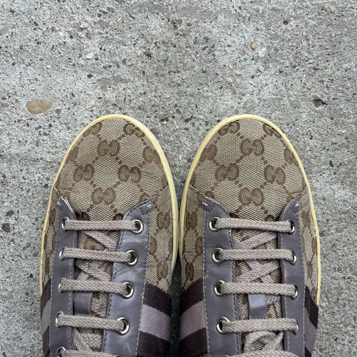Designer × Gucci Gucci 39 1/2 Monogram ace trainer women Sneakers logomania Size US 9.5 / IT 39.5 - 5 Thumbnail