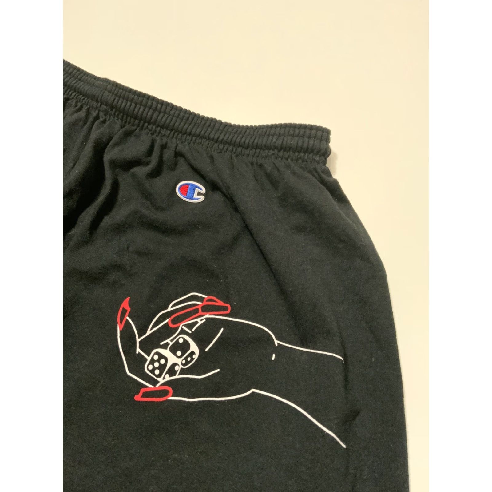Champion VINTAGE Champion Miss Maisel’s Dice Game Hands Black Athletic Shorts Sz. 3XL Mens Athletic Shorts Black 3XL Size US 39 - 5 Thumbnail
