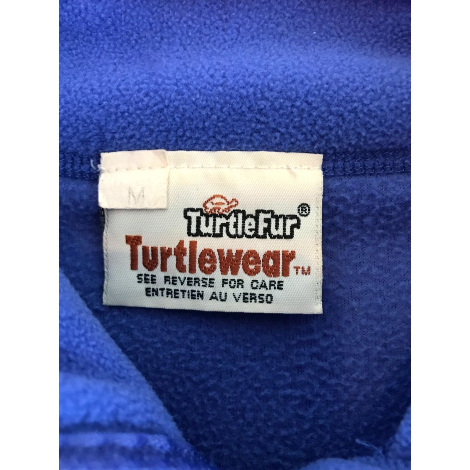 Vintage Turtle Fur Sweater Women Size Medium Blue Pullover Fleece Half Zip Long Sleeve Size M / US 6-8 / IT 42-44 - 5 Thumbnail