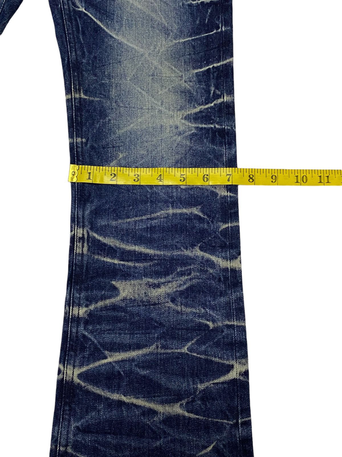 Hysteric Glamour Japanese Brand “MIDAS” Low Rise Glitter Splash BootCut Jeans Size US 30 / EU 46 - 22 Thumbnail