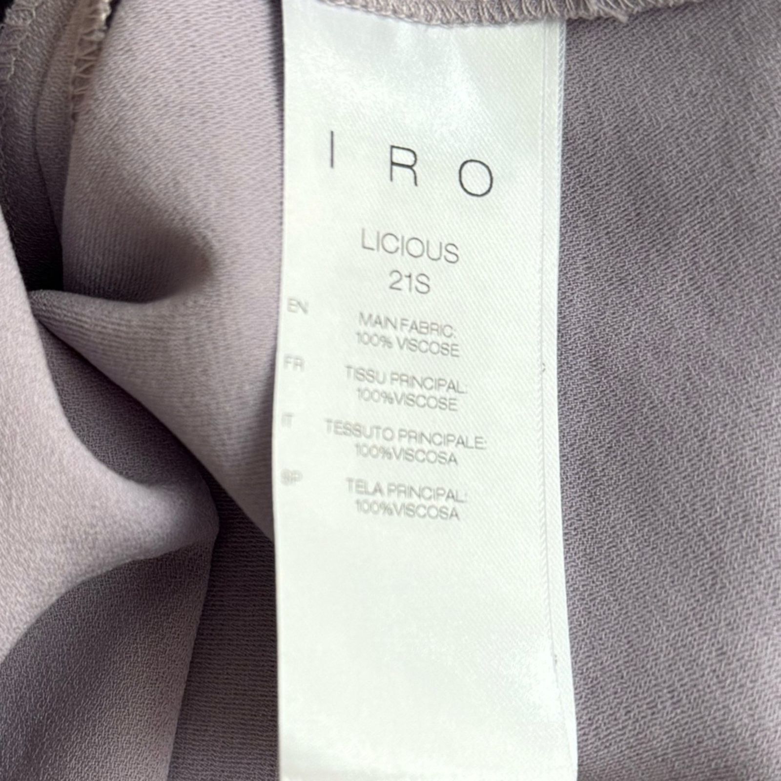 Iro IRO Lavender V-Neck Blouse Size L / US 10 / IT 46 - 4 Thumbnail