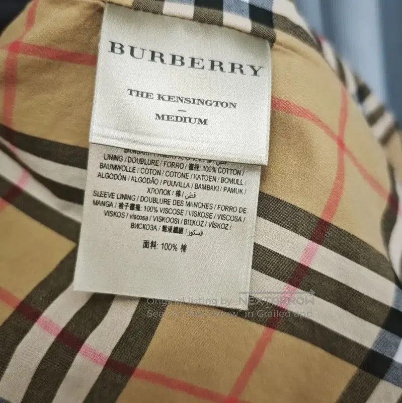 Burberry Burberry Gray Cotton Mid-Length Trench Coat. Size L / US 10 / IT 46 - 5 Thumbnail