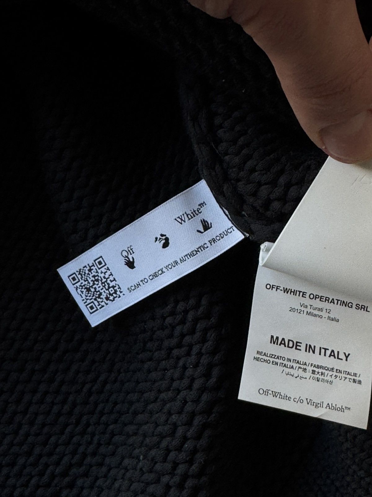 Off-White Rope Multipkt Knit Crewneck Size US XL / EU 56 / 4 - 8 Thumbnail