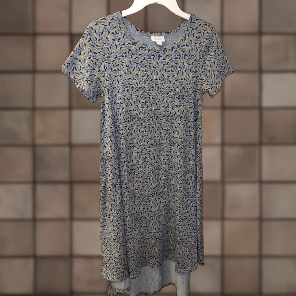 Vintage LULAROE Disney Minnie Mouse Carly Dress Gray Yellow Size XXS Size XXS / US 00 / IT 34 - 1 Thumbnail