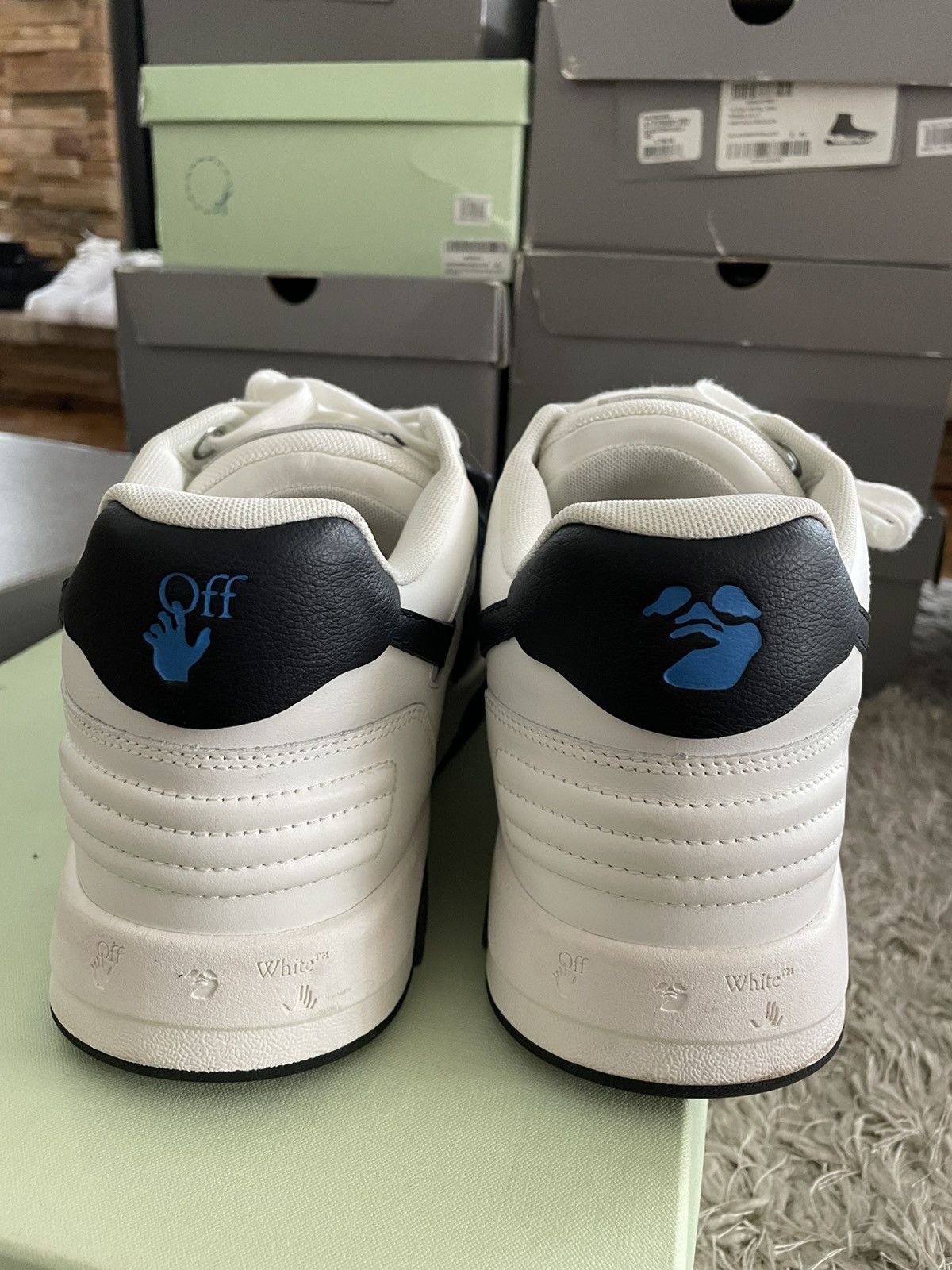 Off-White Off White Out of Office White/Black Size US 13 / EU 46 - 6 Thumbnail