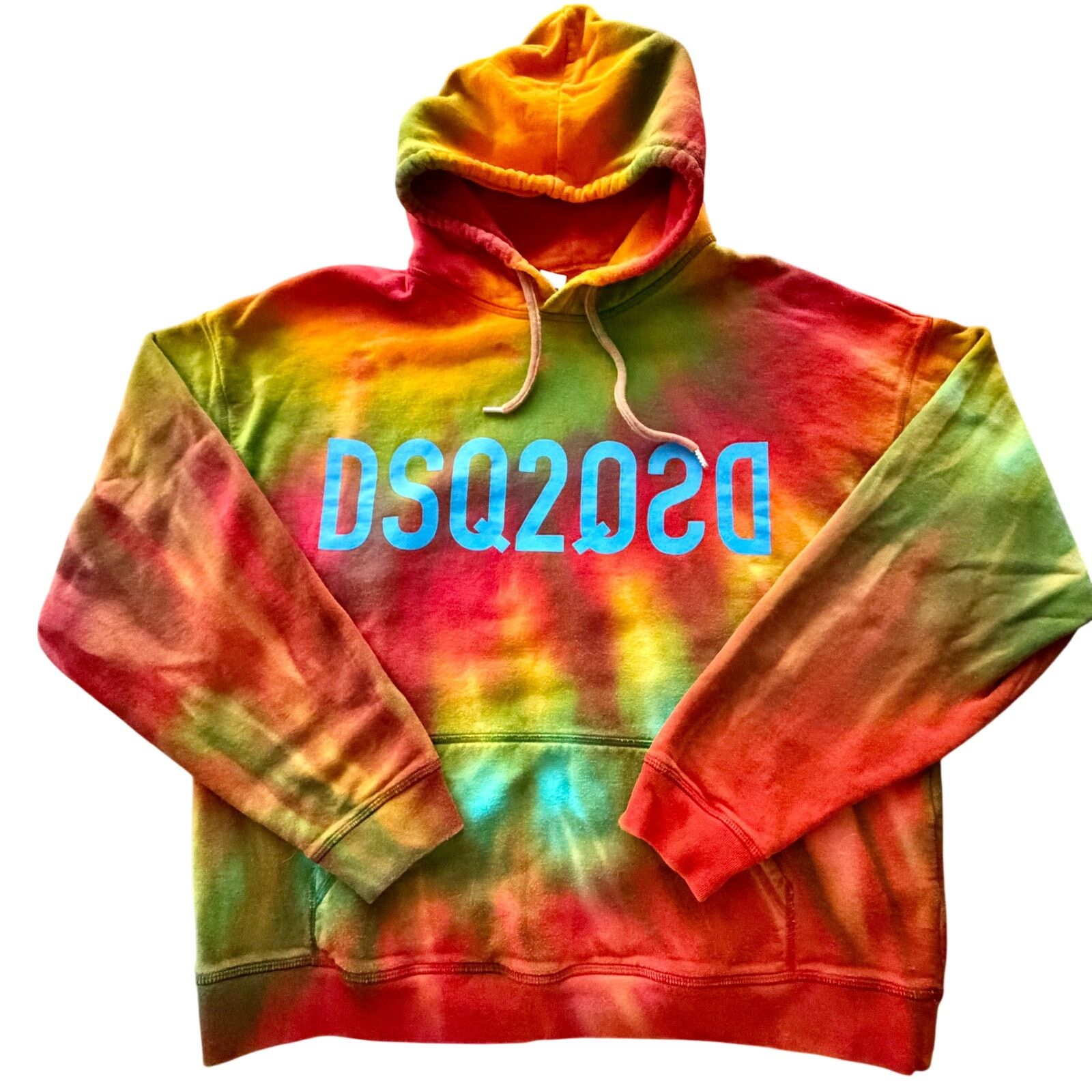 Dsquared2 DSQUARED2: Men's Tie-dye Hooded Sweatshirt with Logo - S Size US S / EU 44-46 / 1 - 2 Thumbnail