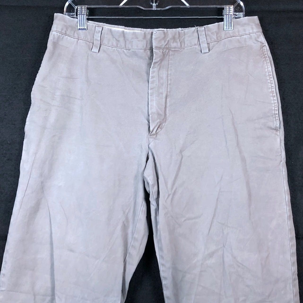 Banana Republic Banana Republic Mens Pants Gray Gavin Chino Straight 100% Cotton 33x32 Size US 33 - 2 Thumbnail