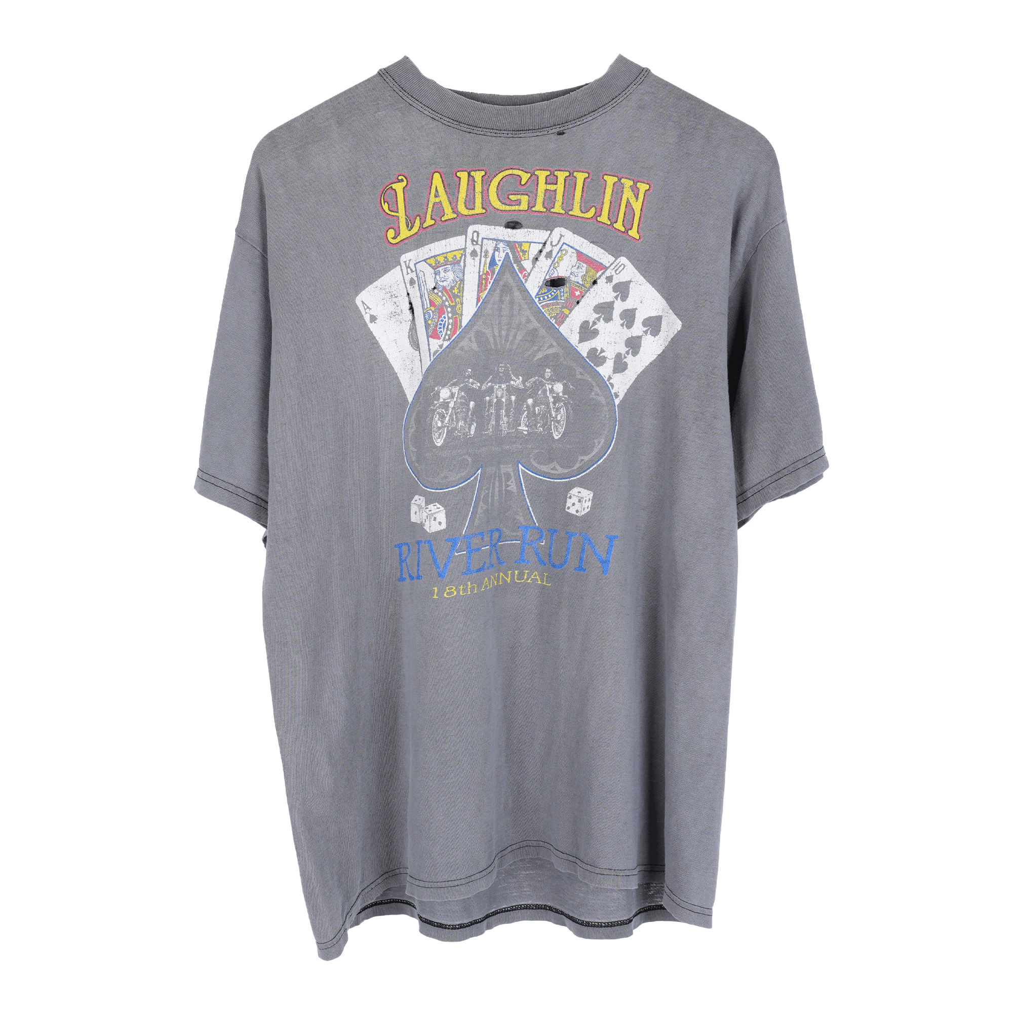 Vintage VINTAGE FADED LAUGHLIN RIVER RUN POKER TOUR TEE Size US L / EU 52-54 / 3 - 1 Thumbnail