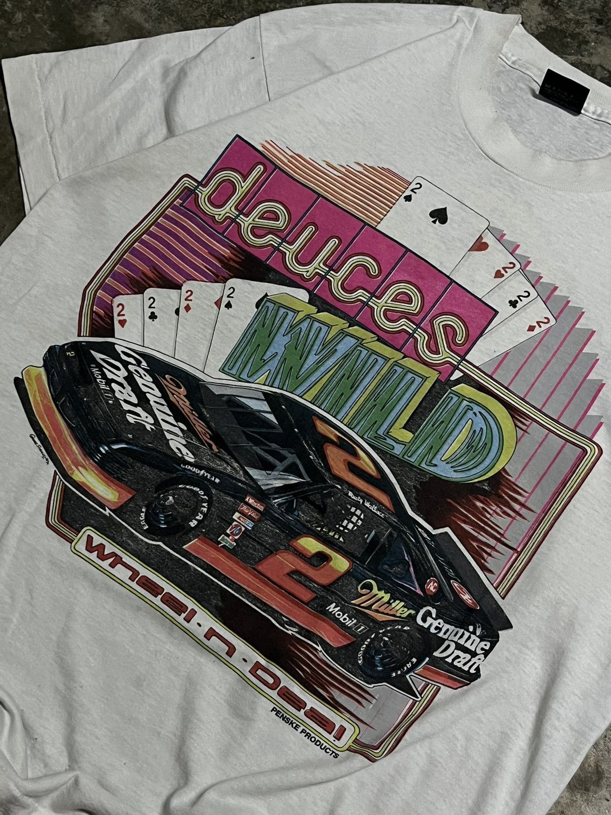 NASCAR × Other × Vintage Rusty Wallace Deuce Wild T-Shirt L 90's Size US L / EU 52-54 / 3 - 2 Thumbnail