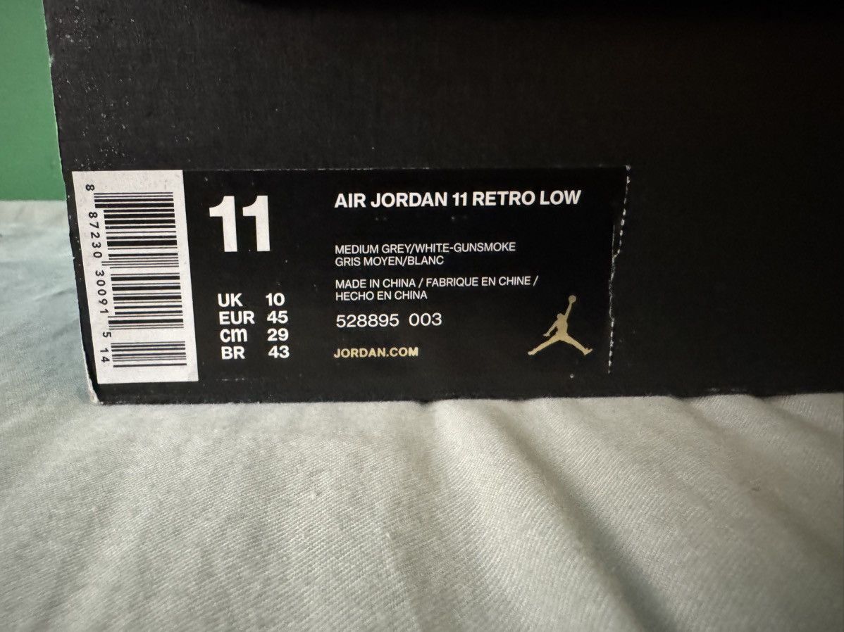 Jordan Brand Nike Air Jordan 11 Low Cool Grey 2018 Size US 11 / EU 44 - 6 Thumbnail