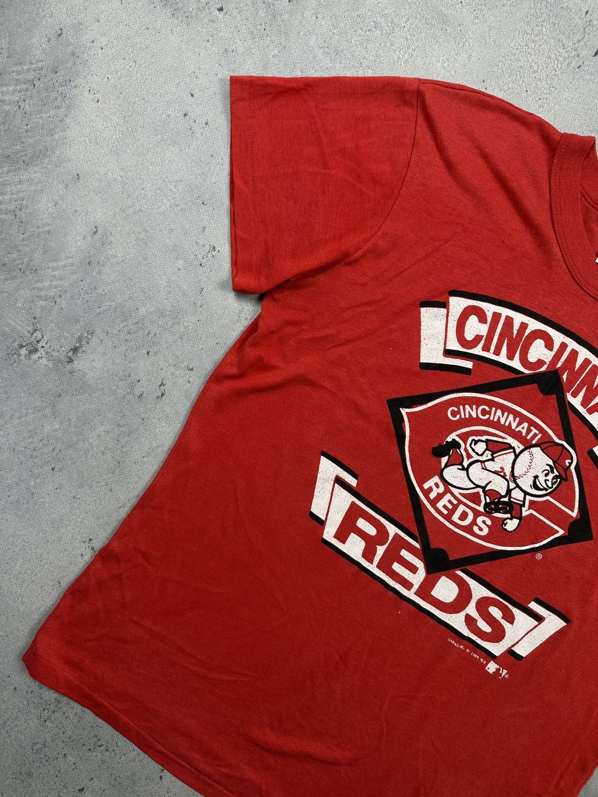 MLB Vintage 1989 Cincinnati Reds MLB Graphic T-Shirt Made in USA Size US L / EU 52-54 / 3 - 3 Thumbnail