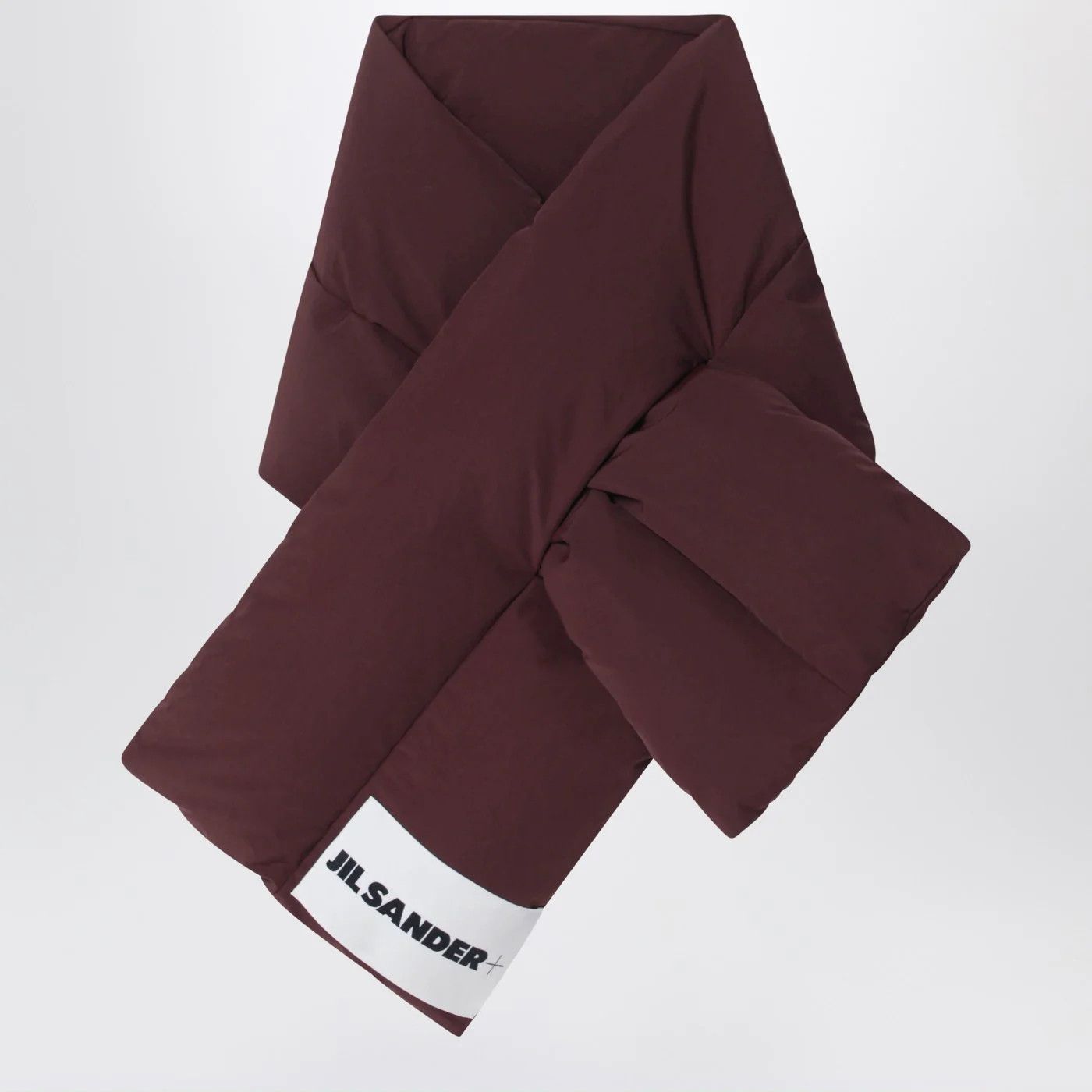 Jil Sander o1d2blof0526 Size: OS / Logo Padded Scarf in Brown Size ONE SIZE - 1 Thumbnail