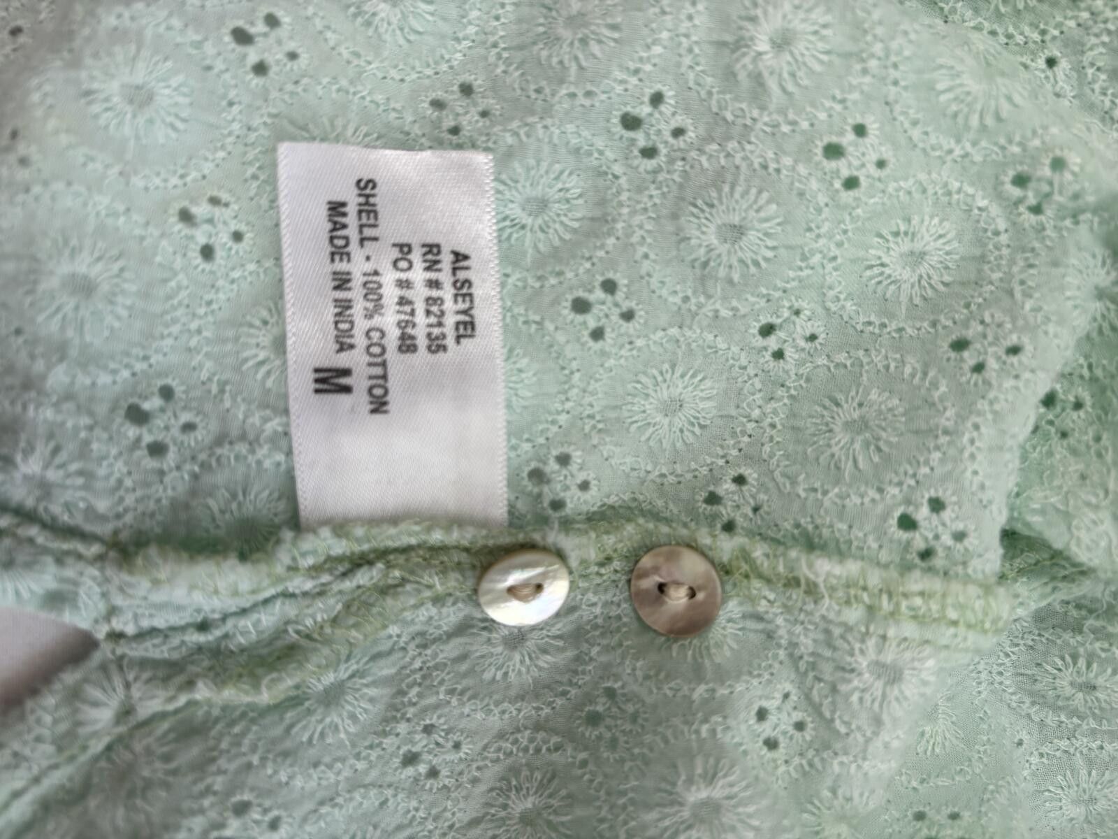 Other Fresh Produce Mint Green Eyelet Spring Boho top. M Size M / US 6-8 / IT 42-44 - 11 Thumbnail