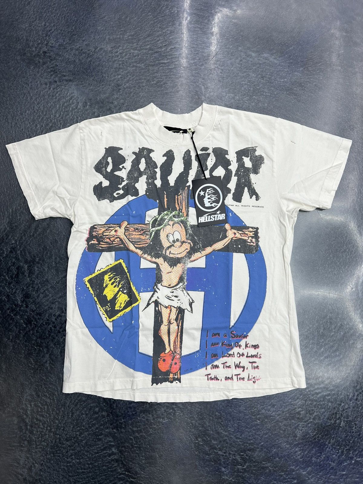 HELLSTAR Hellstar Cartoon Savior T-Shirt Size US M / EU 48-50 / 2 - 1 Thumbnail