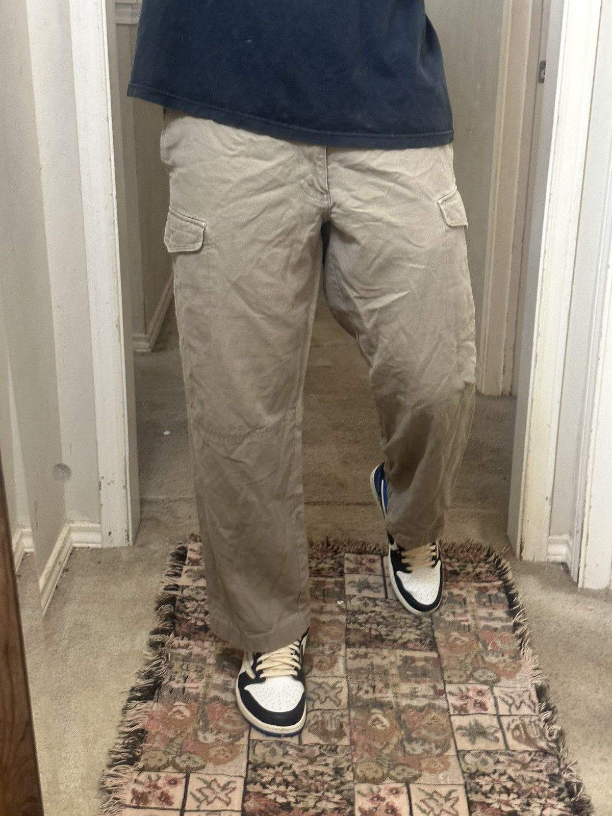 Japanese Brand × Vintage Crazy Y2K/2000s Baggy Cargos Grunge Cargo Pants Size US 34 / EU 50 - 3 Thumbnail