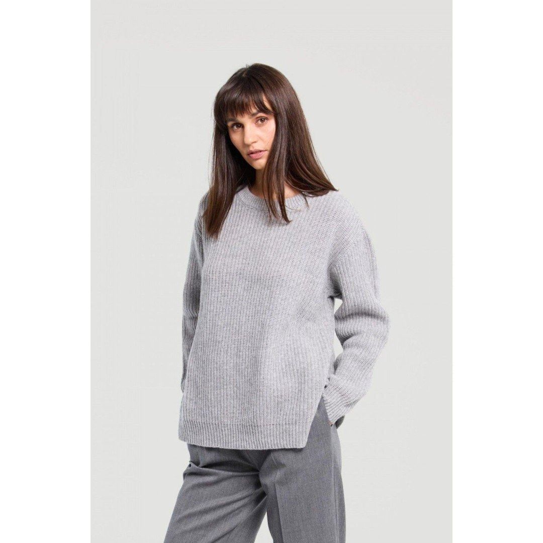 Other Bomshe Wool Sweater Lightweight Oversize Crew Neck Rib Knit Size S / US 4 / IT 40 - 1 Thumbnail