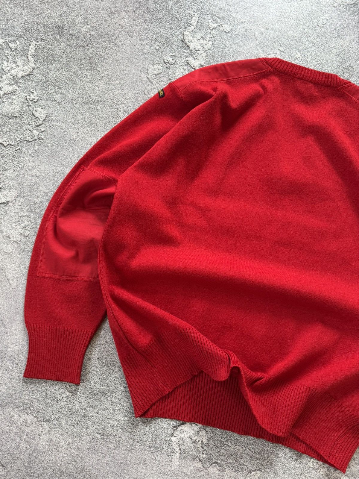 Paul & Shark × Vintage Paul & Shark L Red v-neck sweater knitwear jumper pullover Size US L / EU 52-54 / 3 - 15 Thumbnail