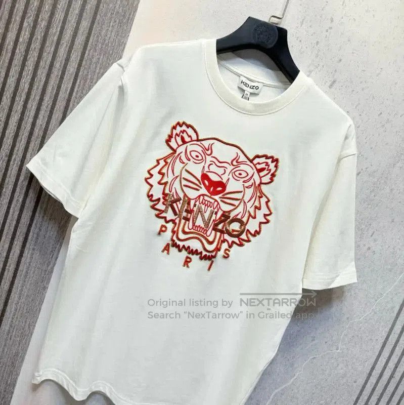 Kenzo KENZO White Cotton Logo T-shirt for Men . Size US L / EU 52-54 / 3 - 6 Thumbnail