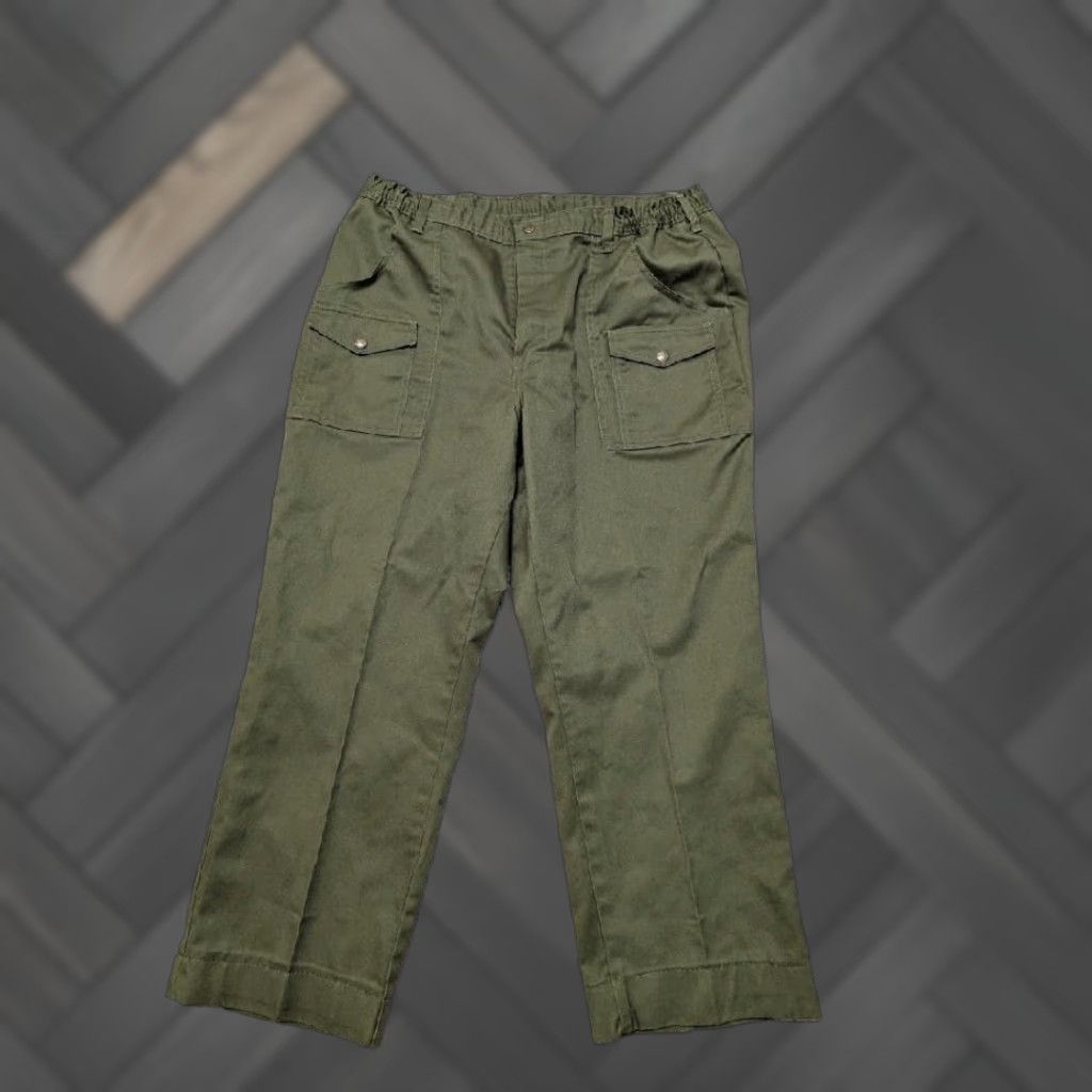 Vintage VINTAGE Boy Scouts of America Pants Cargo Twill Green 38x30 Cotton Size US 38 / EU 54 - 1 Thumbnail