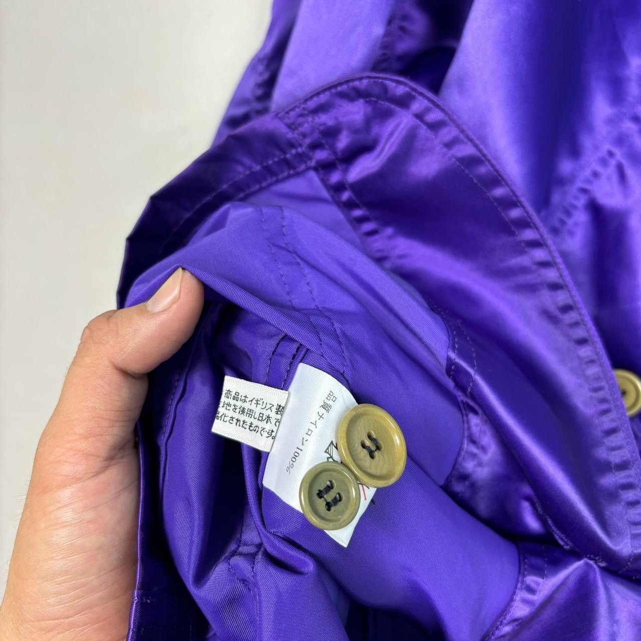 Paul Smith Paul Smith Purple Nylon Satin Blazer Jacket Size 40 Japan Size L / US 10 / IT 46 - 9 Thumbnail