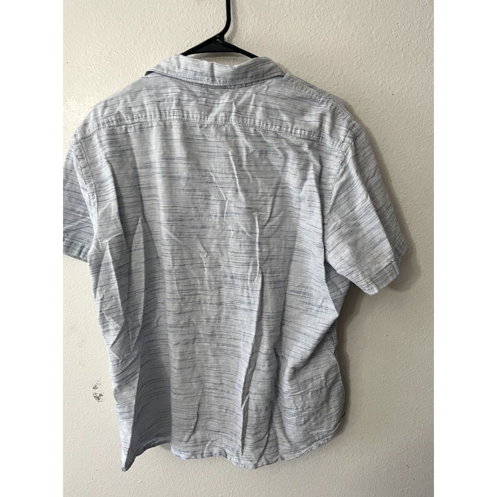 Express Express Shirt Mens XL Blue Button-Up Short Sleeve Casual Outdoors Size US XL / EU 56 / 4 - 2 Thumbnail
