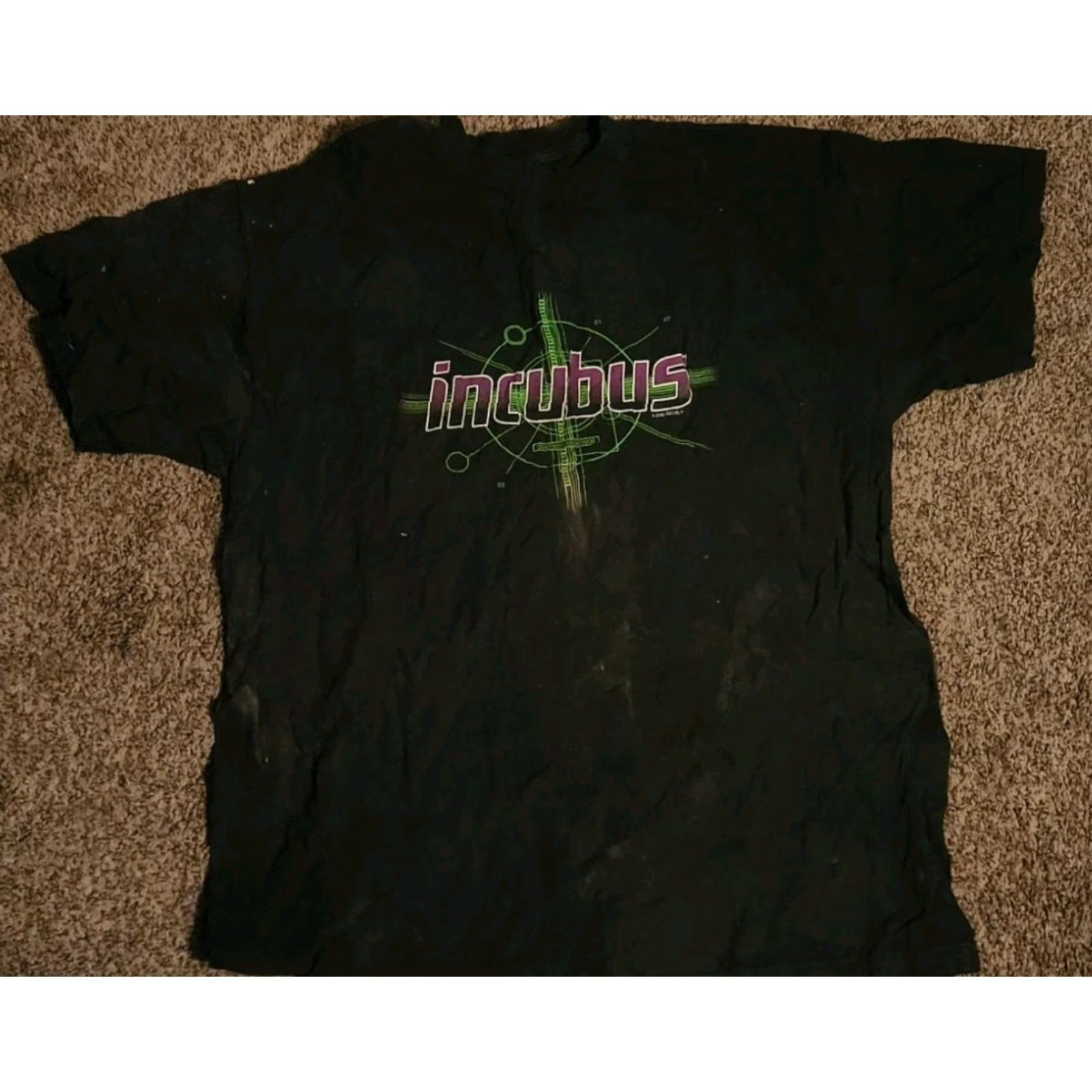 Vintage VINTAGE Incubus Rock Tour T Shirt XL Black Cotton Winterland Mens Short Sleeve 2000 Y2K Concert Rock Logo 90s Size US XL / EU 56 / 4 - 2 Thumbnail
