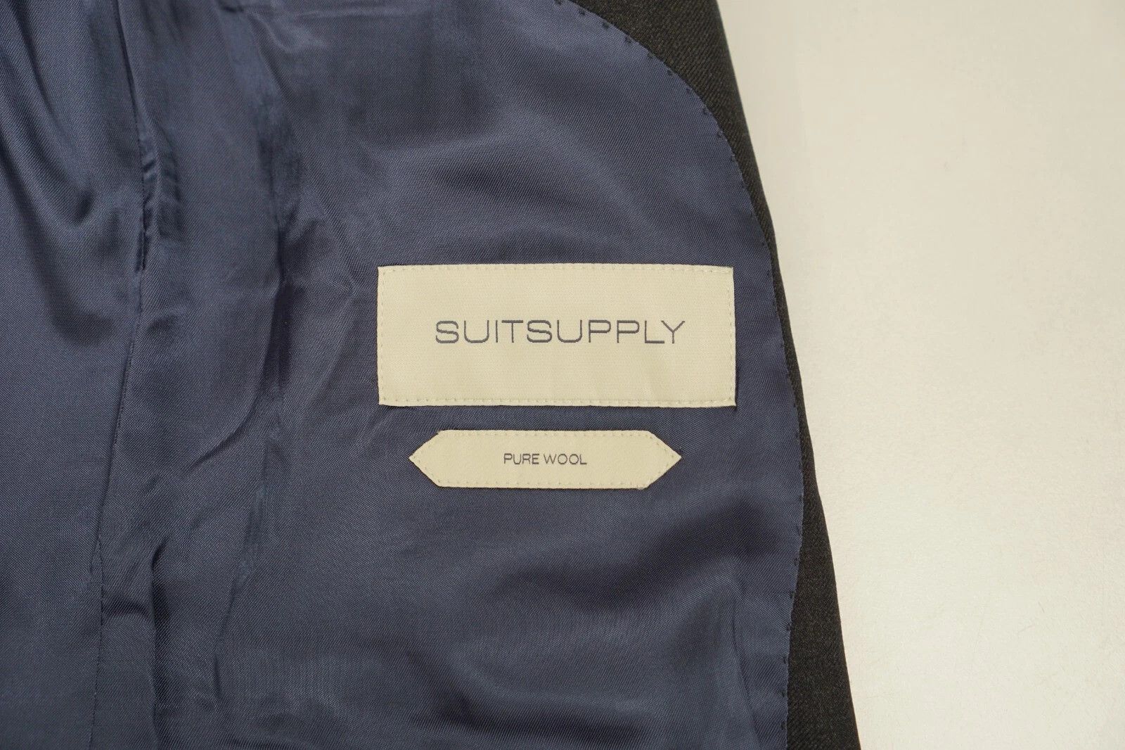 Suitsupply Men Suitsupply Suit Napoli Charcoal Grey Wool Reda UK/US38S Size 38S - 3 Thumbnail