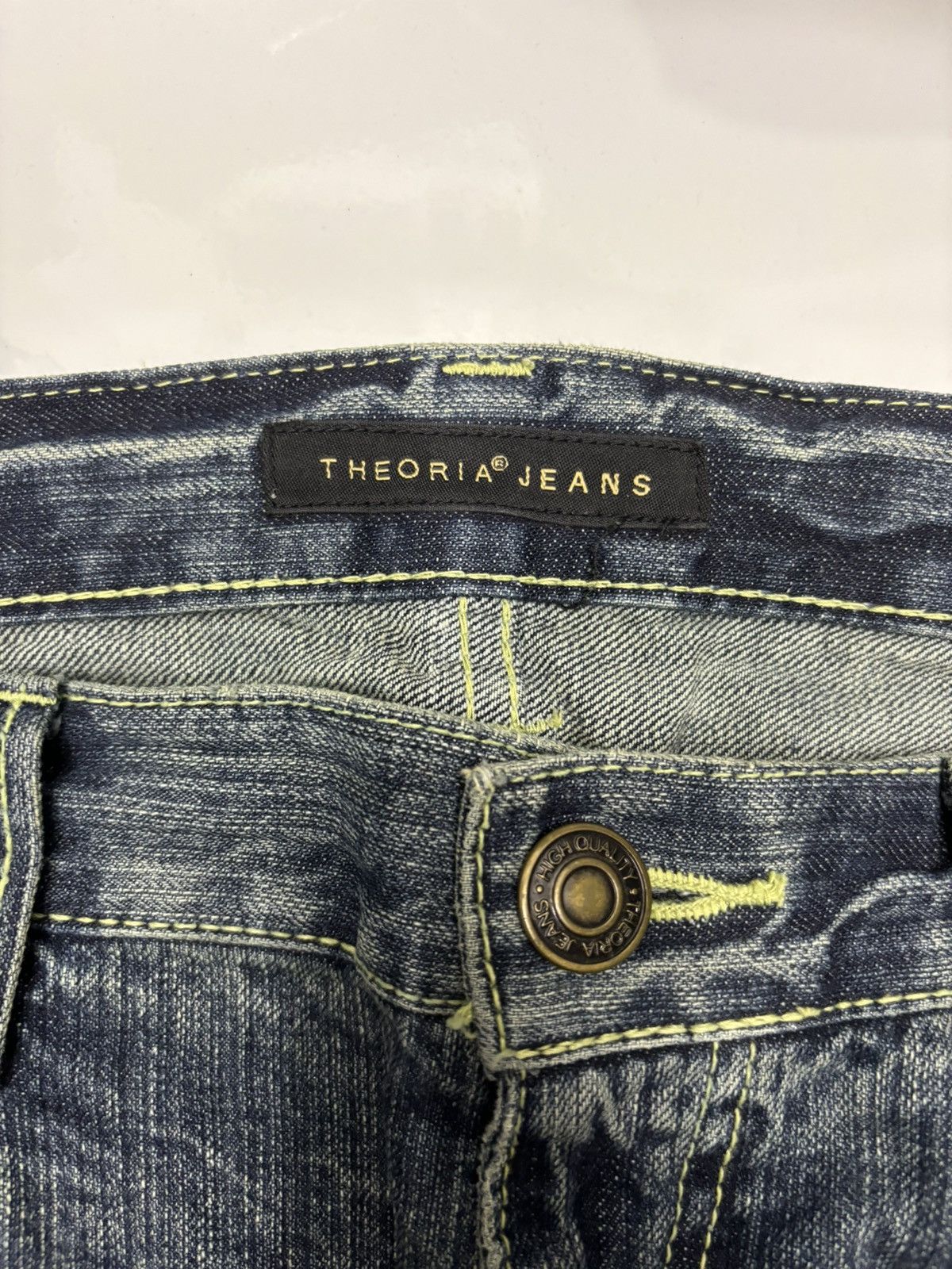 Hysteric Glamour × Japanese Brand × Vintage VINTAGE THEORIA JEANS DISTRESS HYSTERIC GLAMOUR STYLE DENIM Size US 37 - 9 Thumbnail