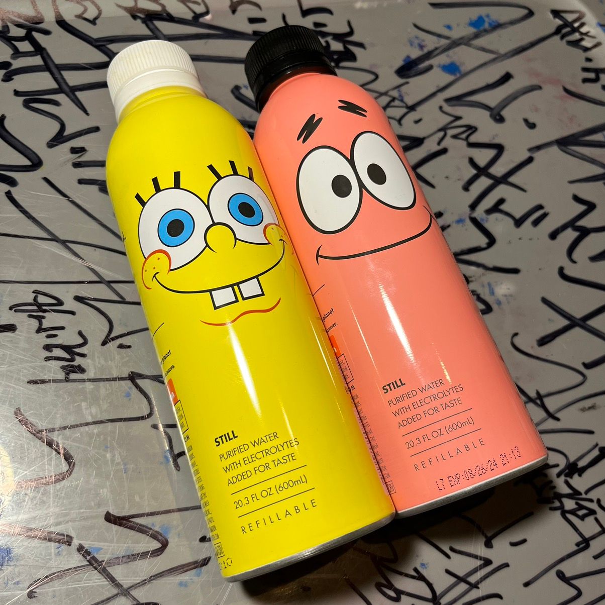 RARE! SpongeBob/Patrick Path Water Special Edition 20.3FL OZ Refillable  Bottle