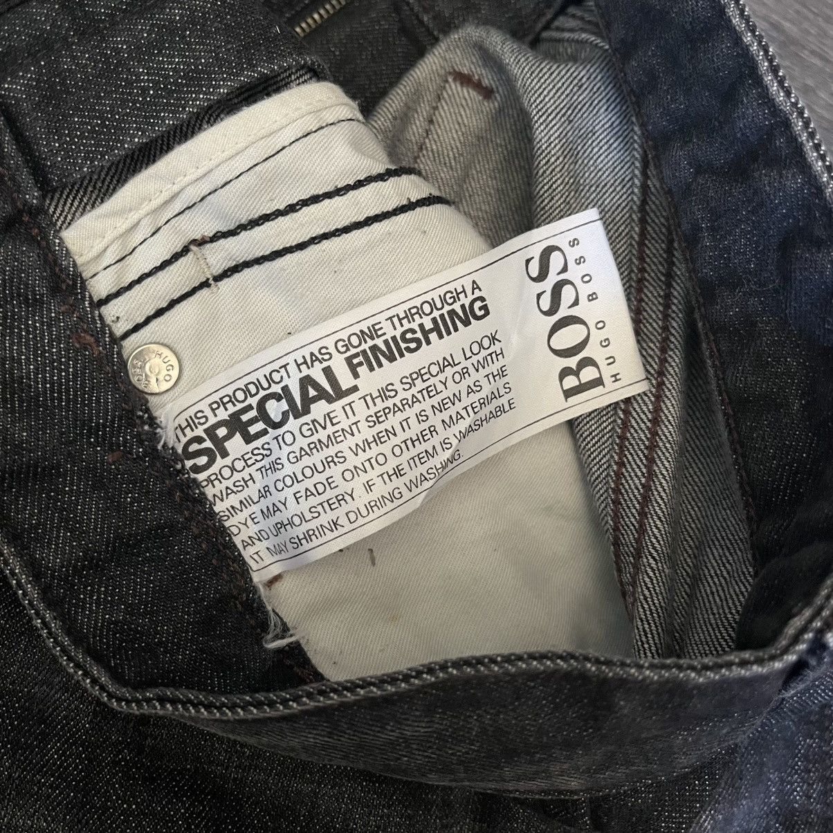 Hugo Boss × Vintage Hugo Boss Delaware Slim Fit Washed Black Denim Jeans 34x32 Size US 34 / EU 50 - 9 Thumbnail