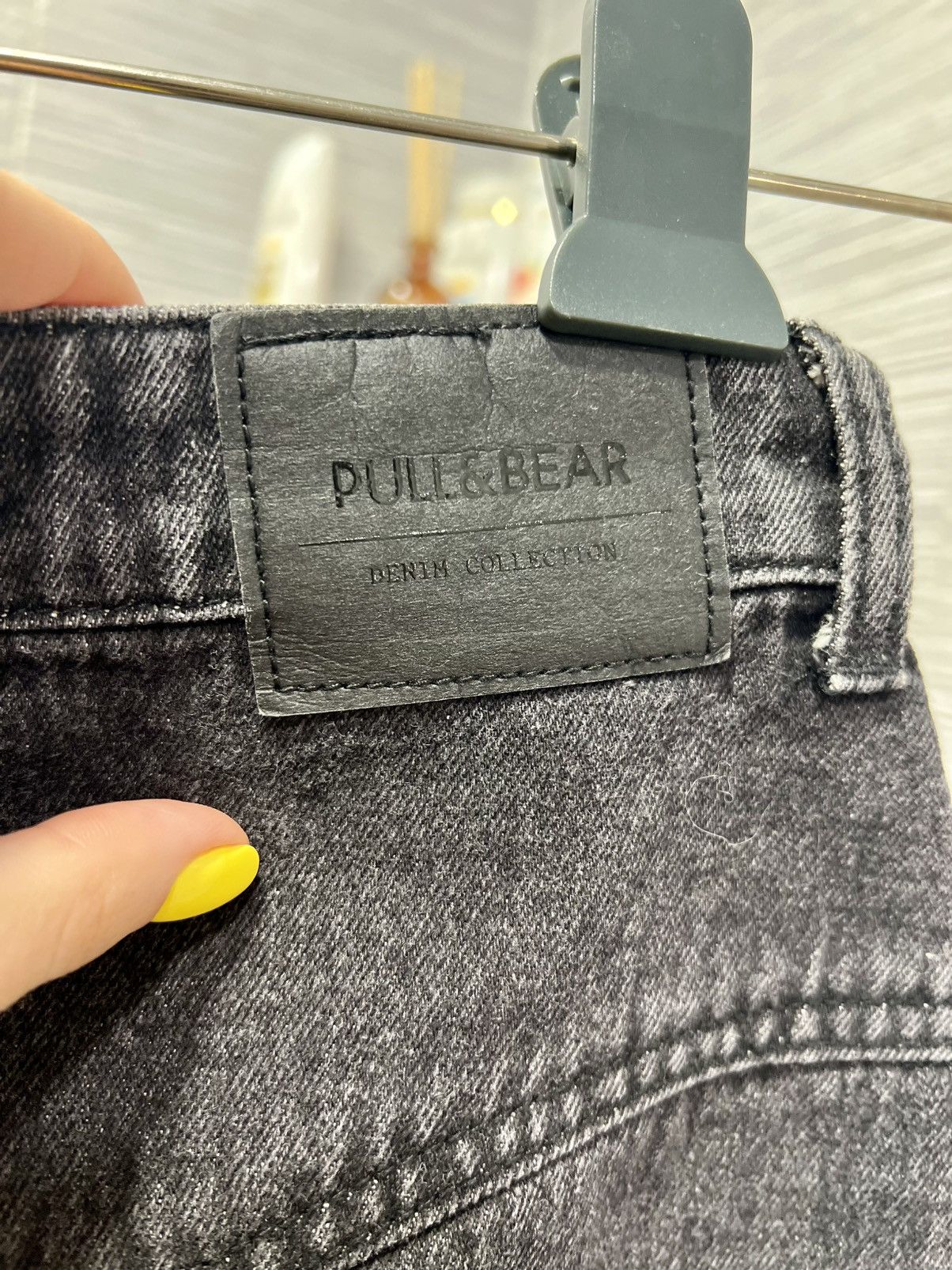 Pull & Bear Pull & Bear Skirt Womens Small Black Mini A-line Zip Denim Size 26" / US 2 / IT 38 - 6 Thumbnail
