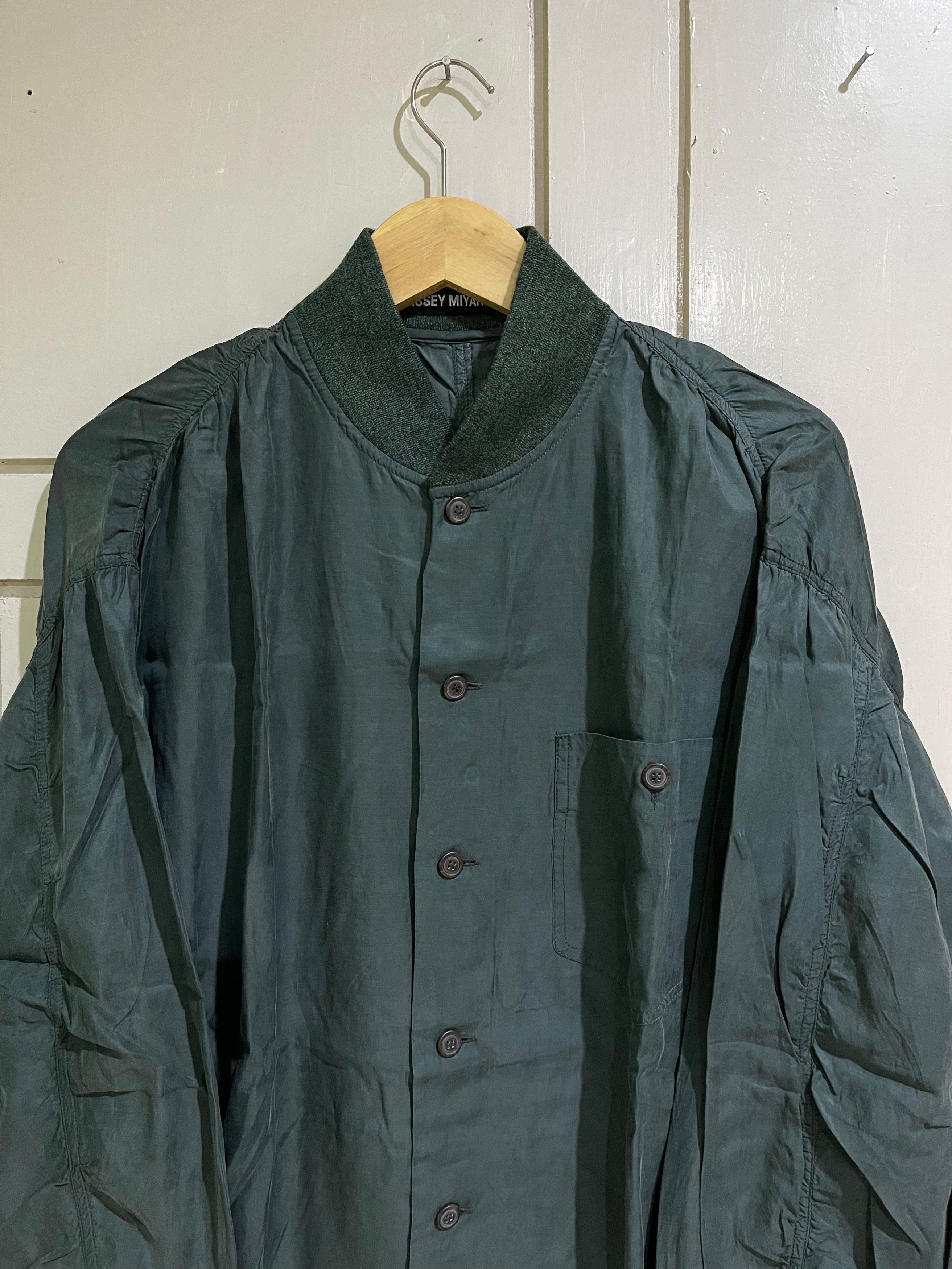 Issey Miyake × Japanese Brand Vintage Issey miyake wrinkle rib knit collar shirt Size US M / EU 48-50 / 2 - 2 Thumbnail