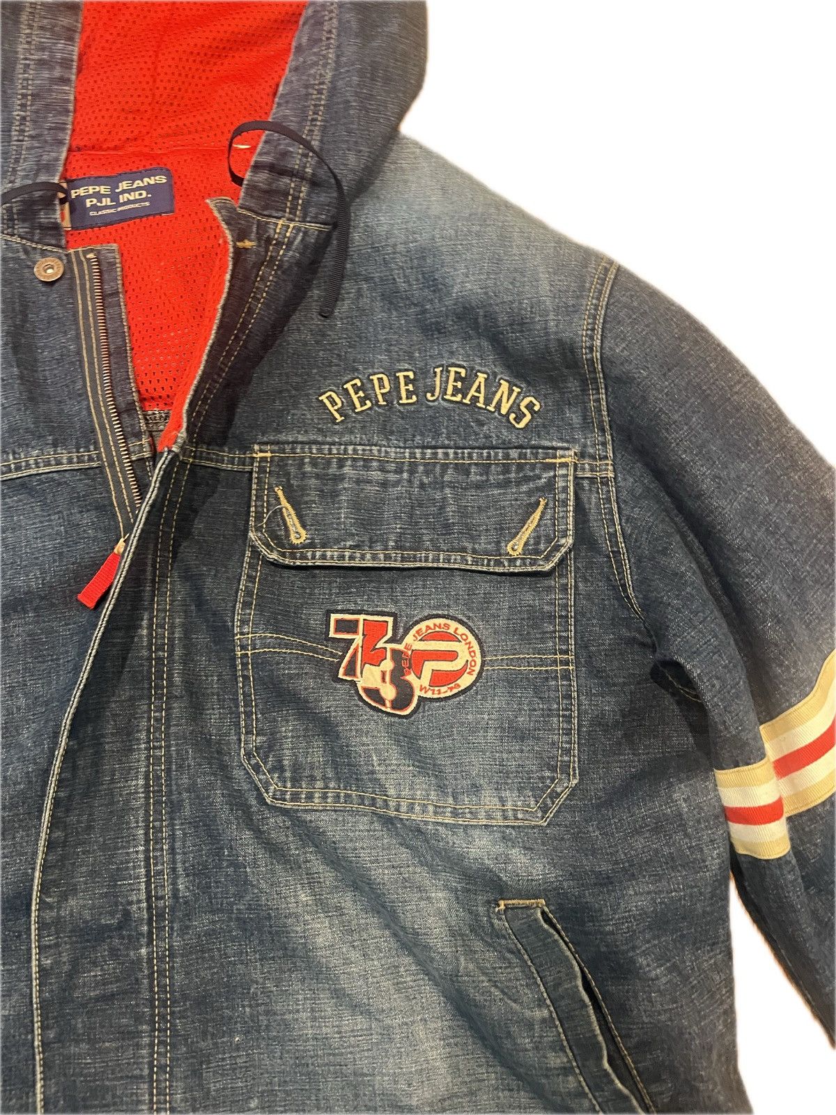 Pepe Jeans Pepe Jeans Denim Jacket Y2K Size US XXL / EU 58 / 5 - 5 Thumbnail