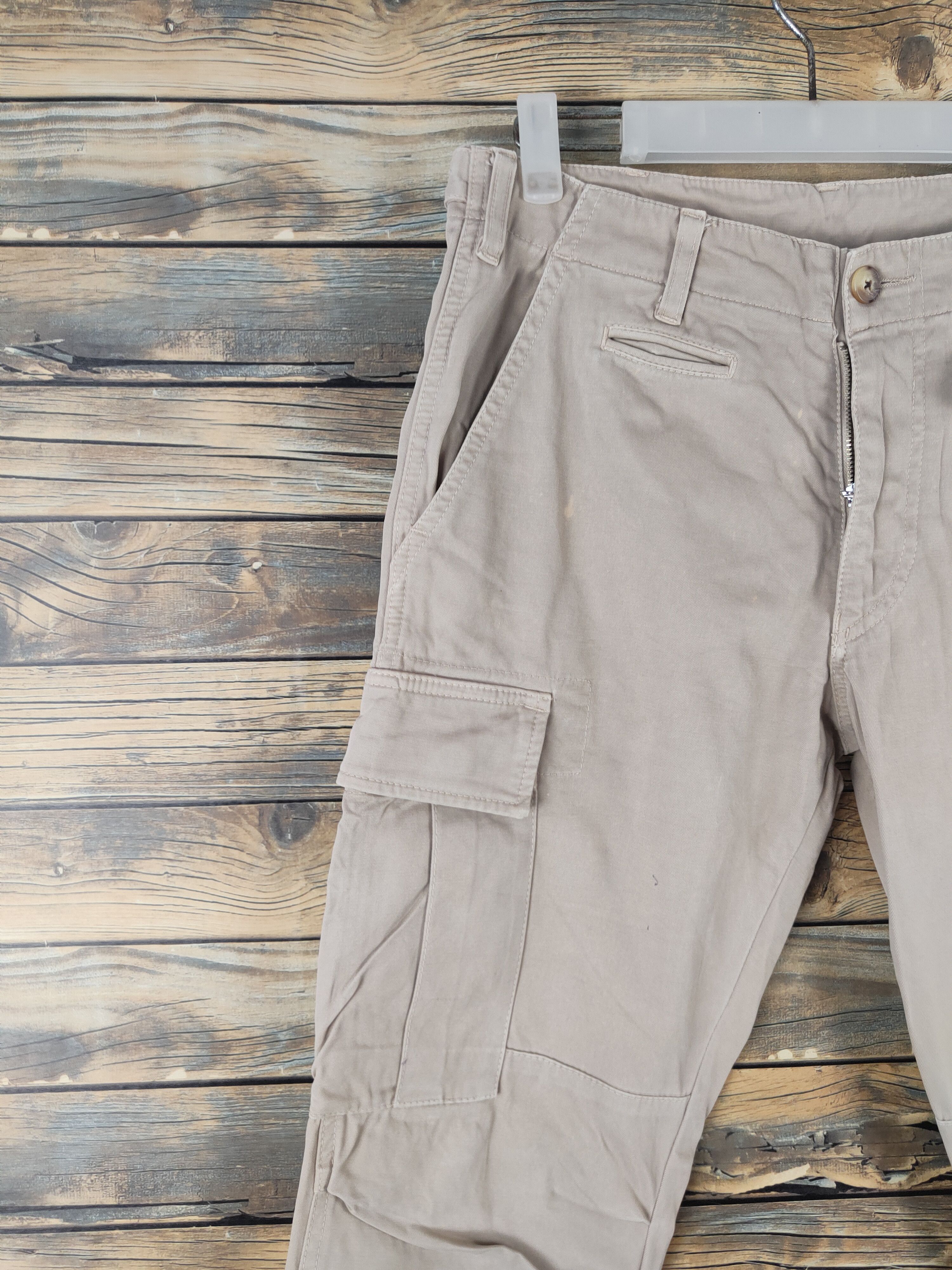 East Harbour Surplus DL East Harbour Surplus Beige Multipocket Cargo Pants #1363 Size US 30 / EU 46 - 3 Thumbnail