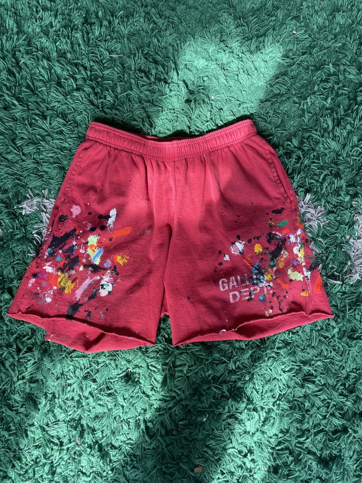 Gallery Dept. Gallery Dept. Zuma Paint Shorts Red M Size US 32 / EU 48 - 1 Thumbnail