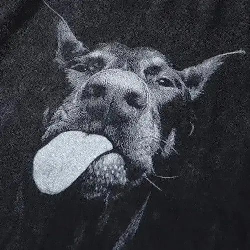 Japanese Brand Doberman Black Printed T-shirt Tee Short Sleeve Size US L / EU 52-54 / 3 - 2 Thumbnail
