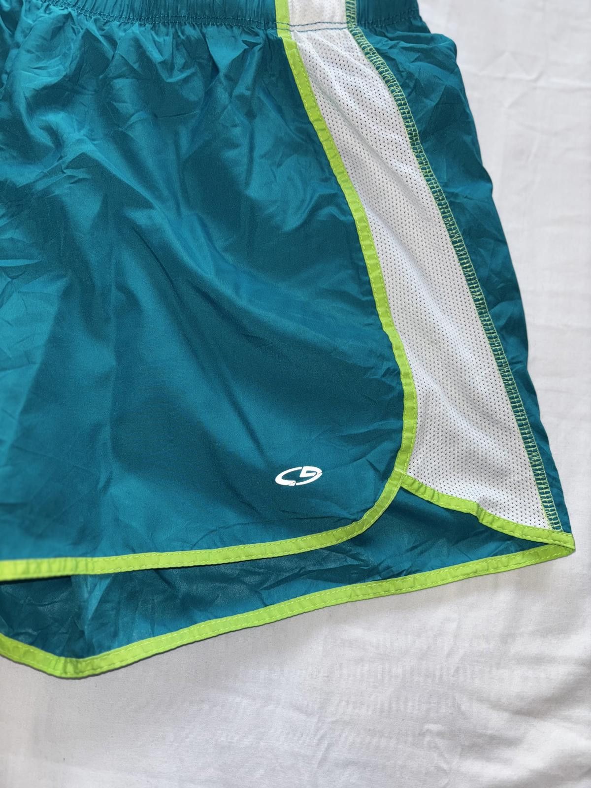 Designer C9 Champion Running Shorts - Teal with Reflective Details Size 32" / US 10 / IT 46 - 2 Thumbnail